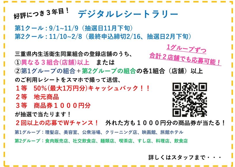 デジタルレシートラリー