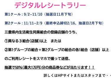 デジタルレシートラリー